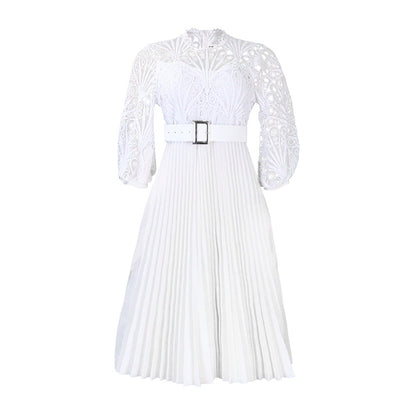 Women Dress Lace Crochet Sexy Cutout