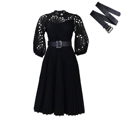 Women Dress Lace Crochet Sexy Cutout
