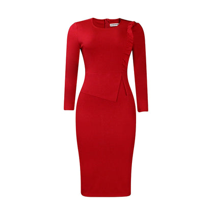 Women Dress Fashion Hip plus Size Dress